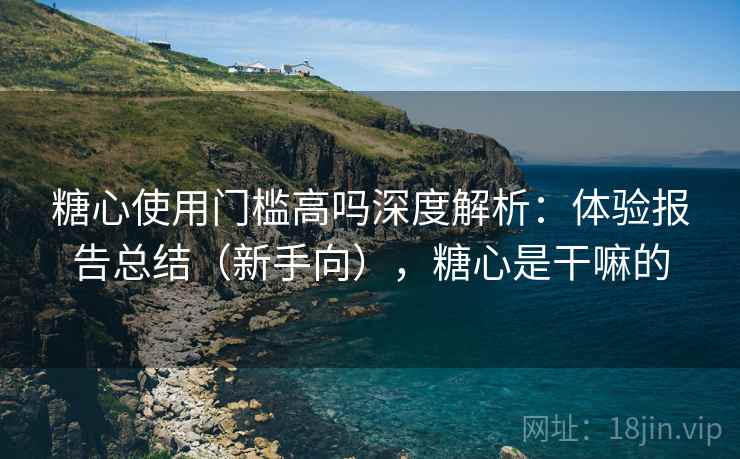 糖心使用门槛高吗深度解析：体验报告总结（新手向），糖心是干嘛的