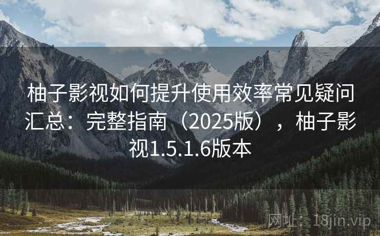 柚子影视如何提升使用效率常见疑问汇总：完整指南（2025版），柚子影视1.5.1.6版本